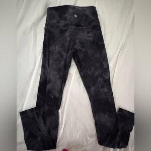 lululemon Align Black Tie-Dye Leggings